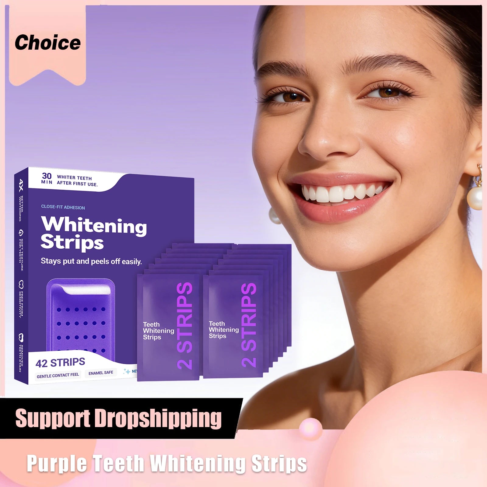 Purple Smile Strips